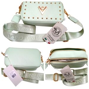 VALENTINO ORLANDI Women's Crossbody Camera Purse Bag Mint Green NWT